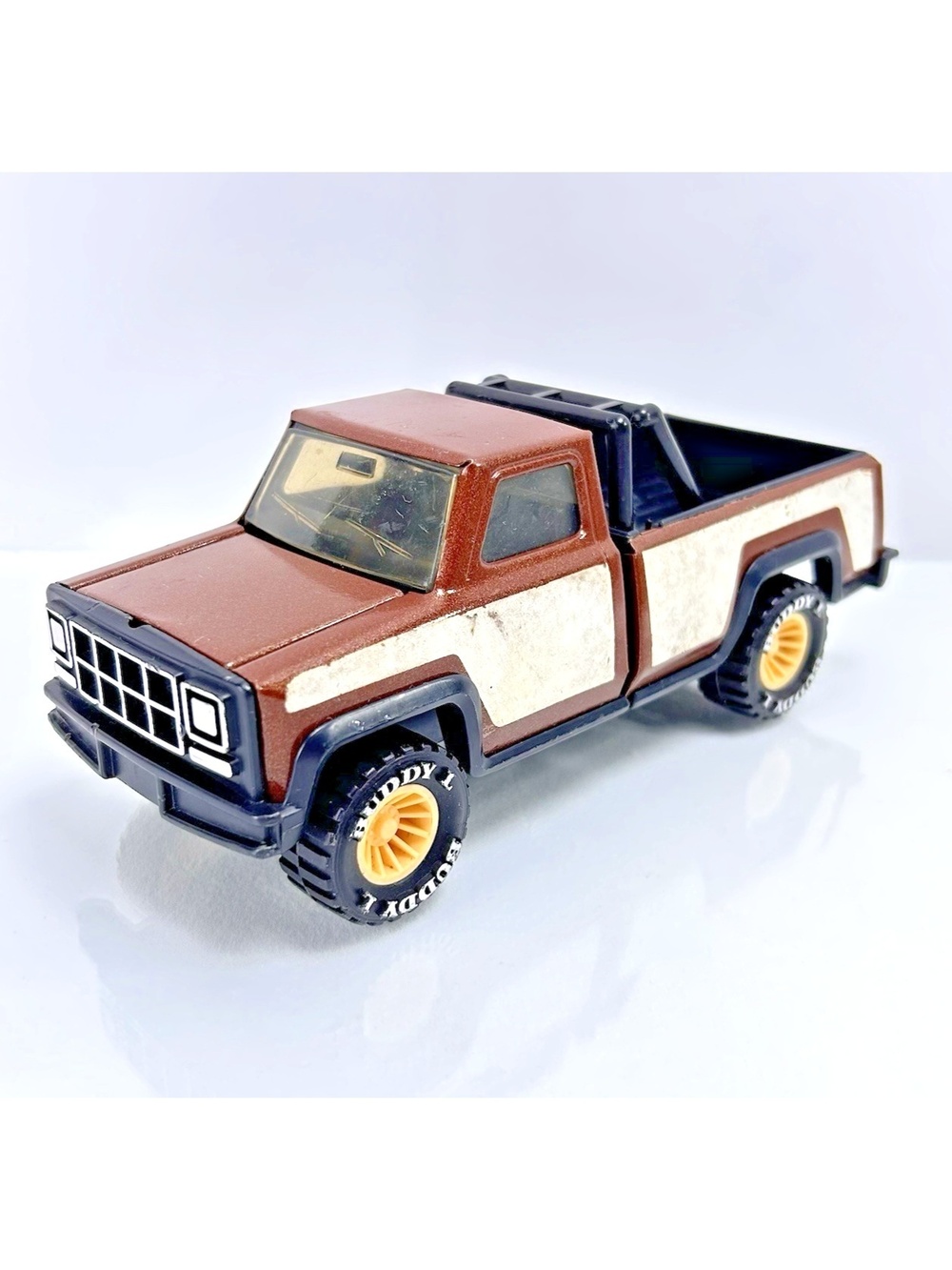 Vintage Buddy L Truck 1970s Brown Metal Made in Hong Kong